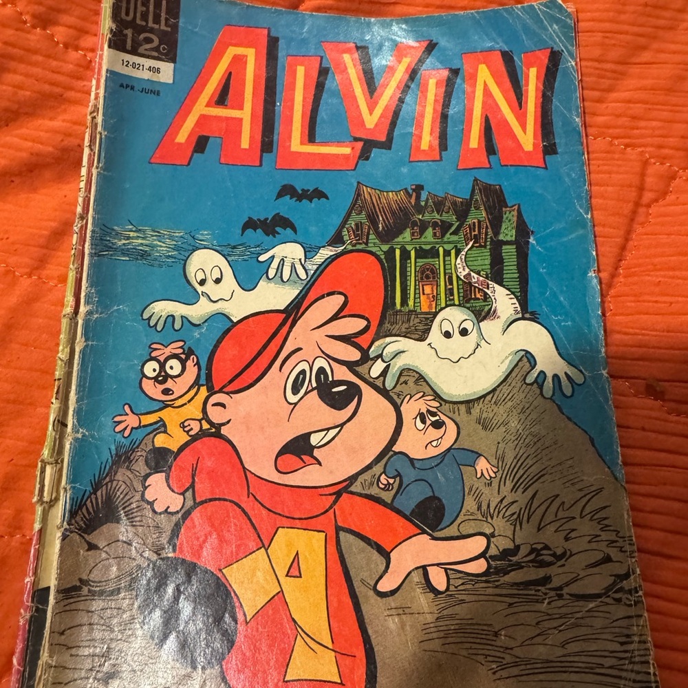 Alvin Comic Book with Colorful Cover great for  junk journaling or
